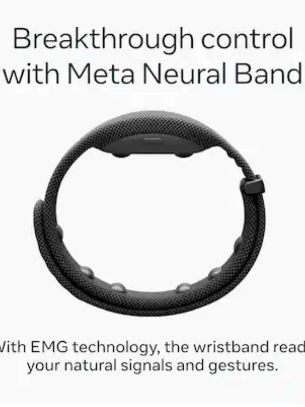 Ray-Ban Meta “Display” Black Smart Glasses with Black Band
